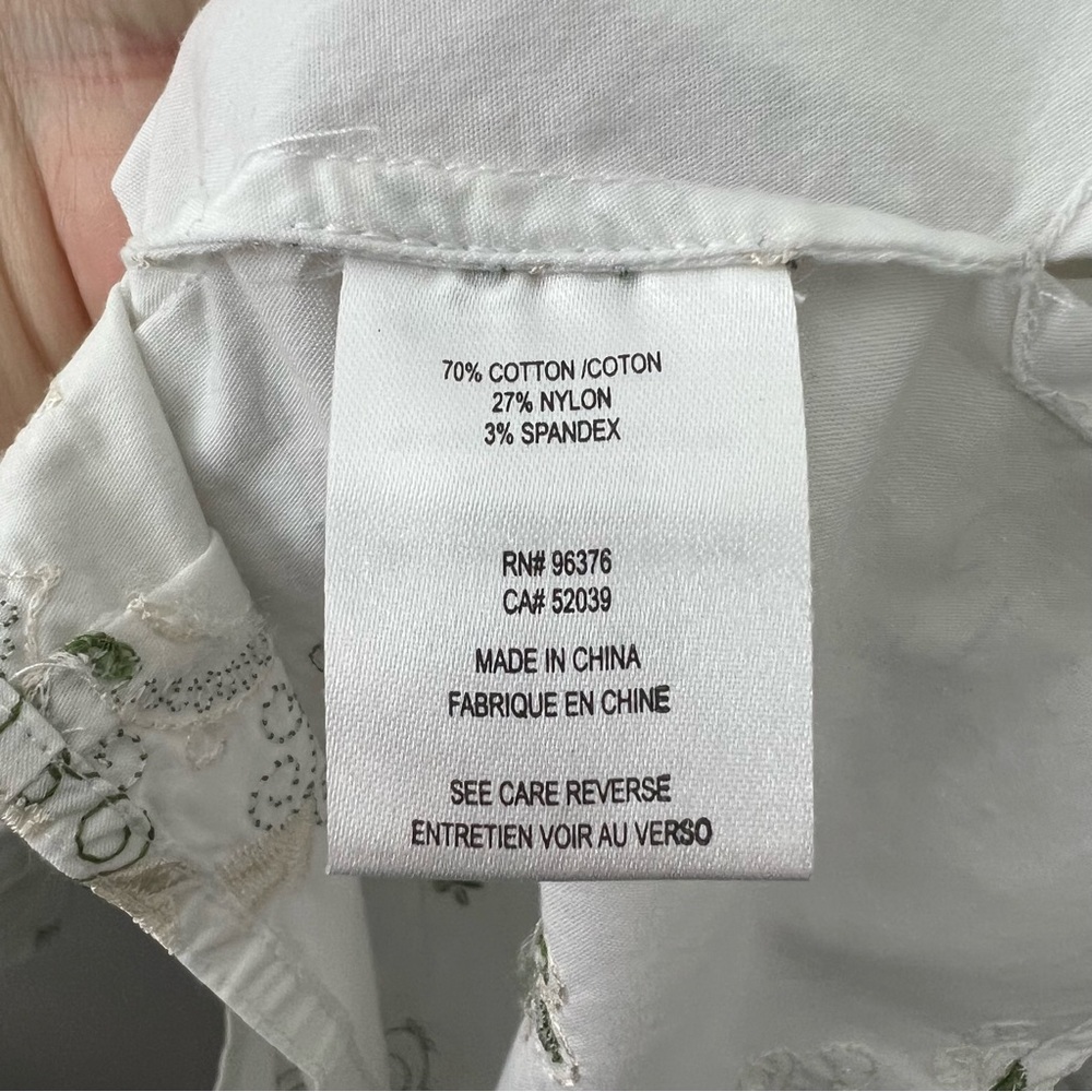 Samuel Dong Floral Embroidered Top Y2K - Picture 6 of 7